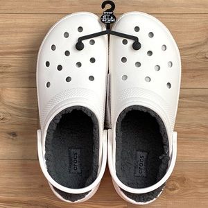 NWT⭐️Crocs Men’s Classic Lined Clog Fuzzy Slippers